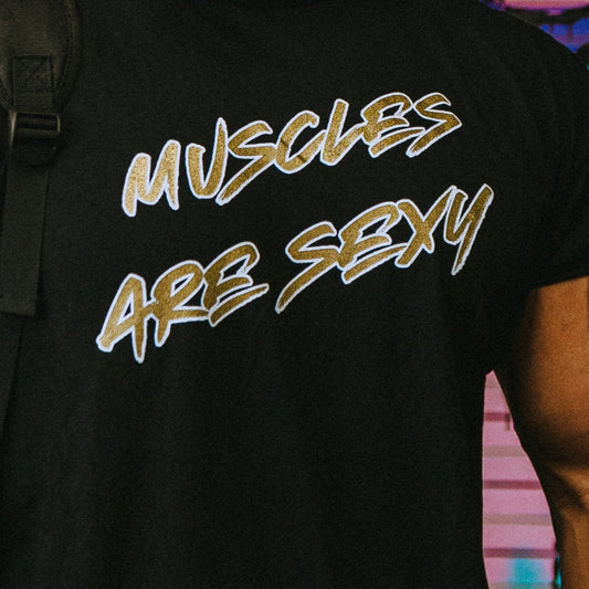 Muscles Are Sexy Black Tee