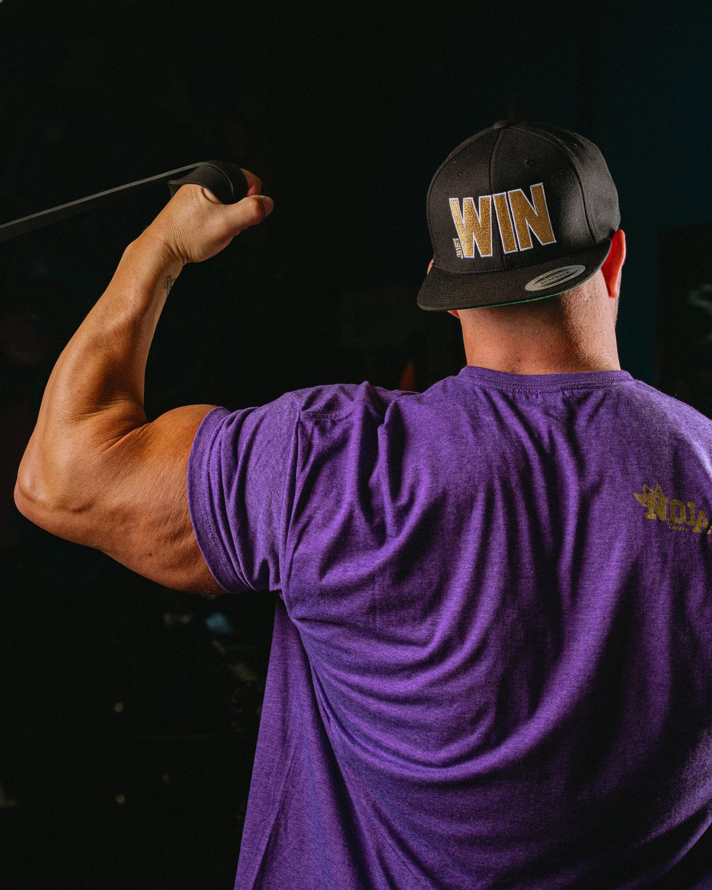 Just Win Purple Tee