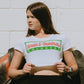 Dumbbells & Donuts Crop Top